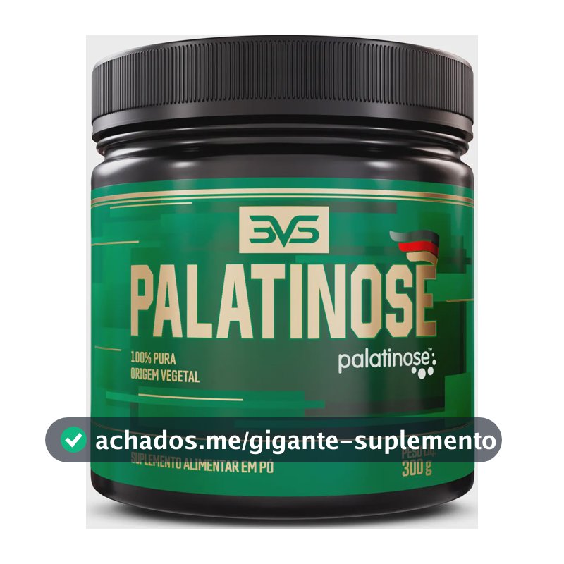 Palatinose 100% Pura - Fórmuila Avançada Com Baixo Índice Glicêmico E Insumos Importados - 300g