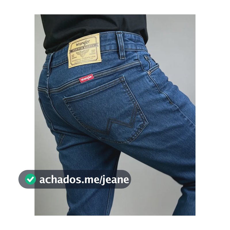 Calça Jeans Wrangler Masculina Slim Fit Com Elastano Wm0156rt | Escura 32us / 42br