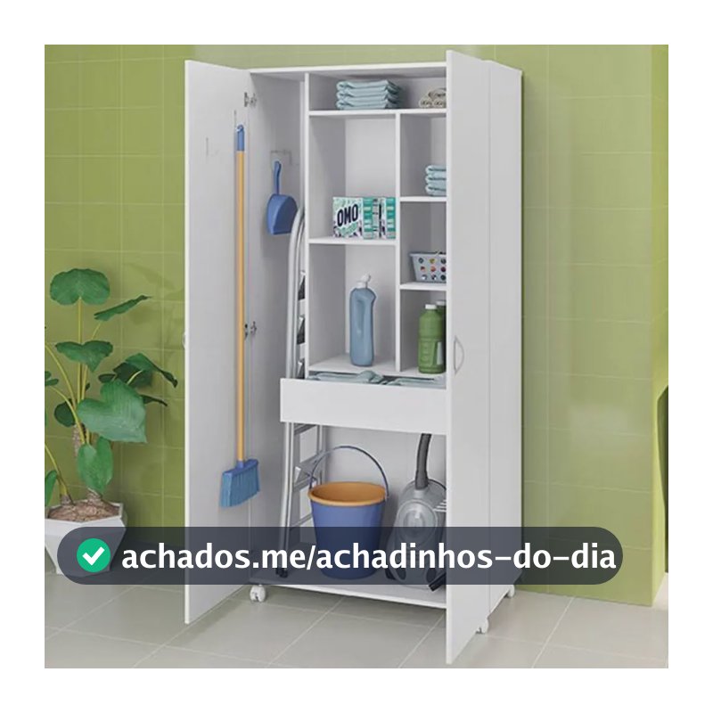 Armário Multiuso 2 Portas São Paulo Branco Bp - Politorno Cor Branco