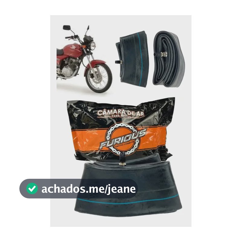 Câmara Ar Moto Aro 18 Reforçada Cg Titan Fan 125 150 160