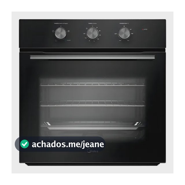 Forno Elétrico De Embutir 68l Midea Preto