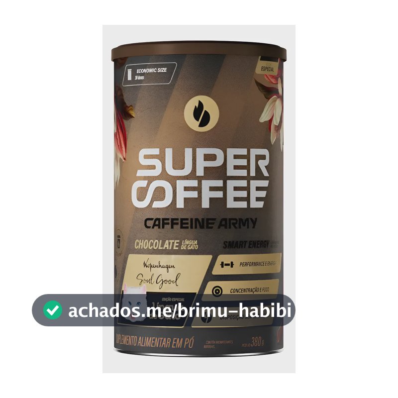 Supercoffee Lingua De Gato - Economic Size (380g) - Caffeine Chocolate Ao Leite
