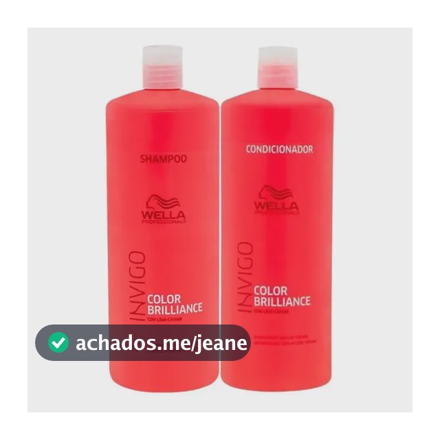 Kit Wella Brilliance-shampoo 1lt+condicionador 1lt