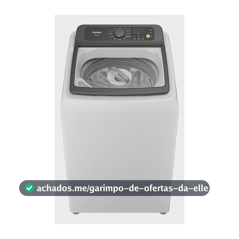 Máquina de Lavar Consul 14Kg Branca com Modo Eco - CWN14AB