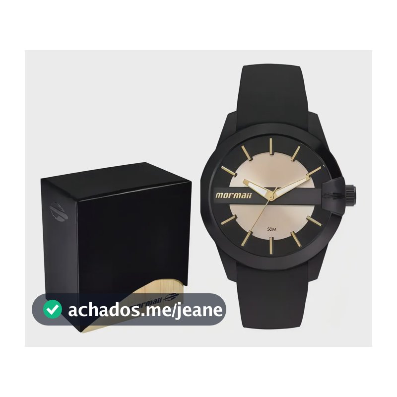 Relógio Mormaii Feminino Luau Preto - Mo2036iu/8p