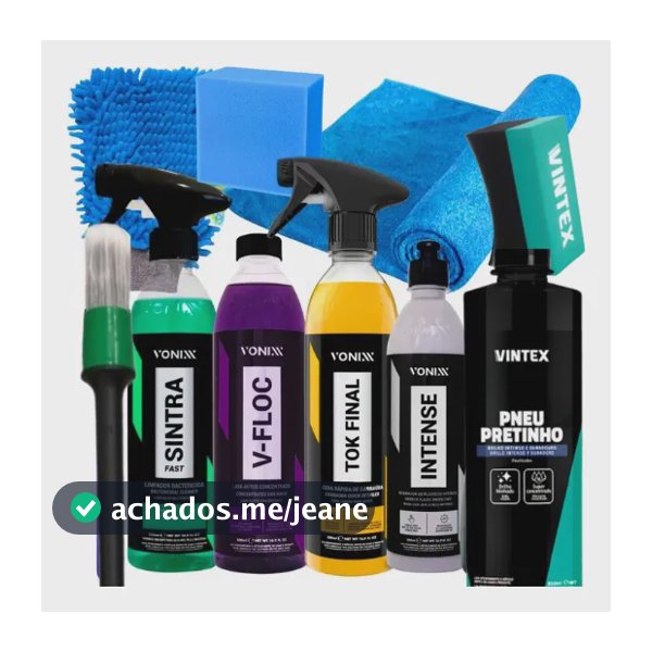 Kit Lavagem Shampoo Cera Tok Final Intense Sintra Fast Vonix