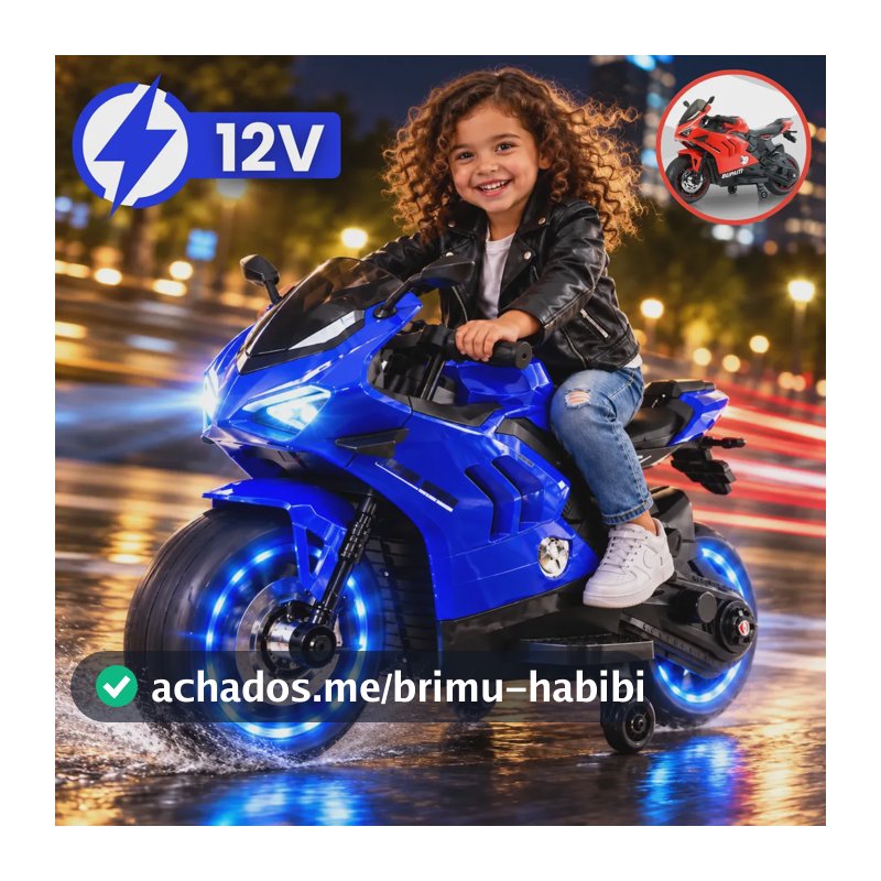 Moto Elétrica Infantil Motinha Motocicleta Passeio Brinquedo