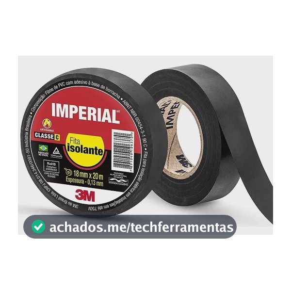 Fita adesiva fita isolante 3M Imperial 20m x 1.8cm