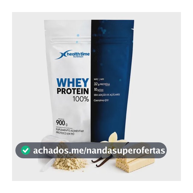 Whey Protein 100% Zero Açúcar Isolado 32g Proteínas 900g