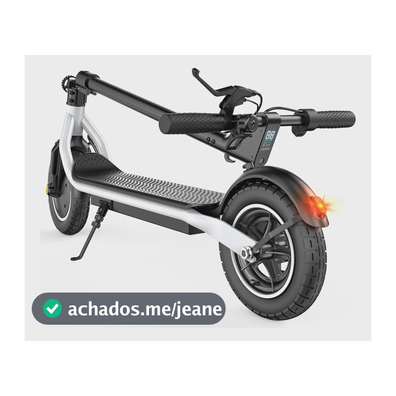 Patinete Elétrico 500w Autonomia 37km Dobrável Ipx4 App 10  Branco