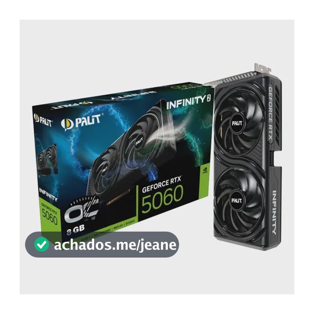 Placa De Vídeo Nvidia Geforce Palit Rtx5060 8gb Infinity2 Oc