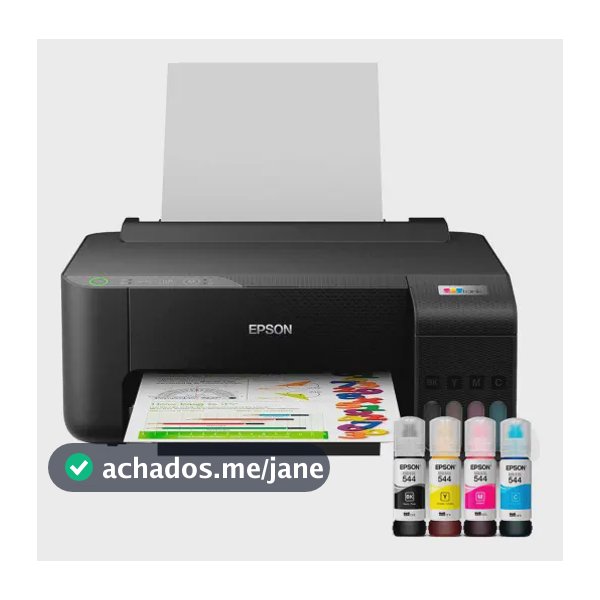 Impressora Epson Ecotank L1250 Tanque De Tinta Colorida Cor Preto