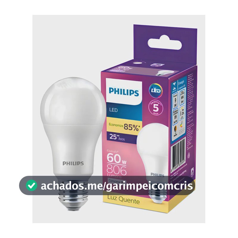 Kit 3 Lâmpadas Led Bulbo 9w Bivolt E27 3000k Luz Amarela Luz Branco-quente