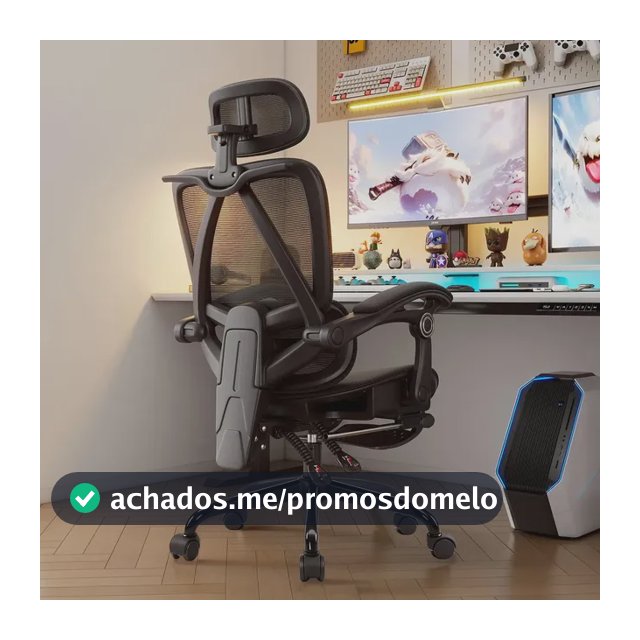 Cadeira De Escritório Ergonômica Premium Python Fly Cor Preto Material do estofamento Malha elástica