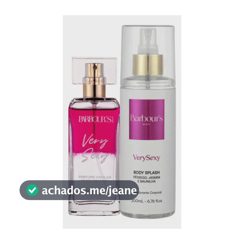 Perfume Capilar E Body Splash Corporal Very Sexy Barbour's Beauty