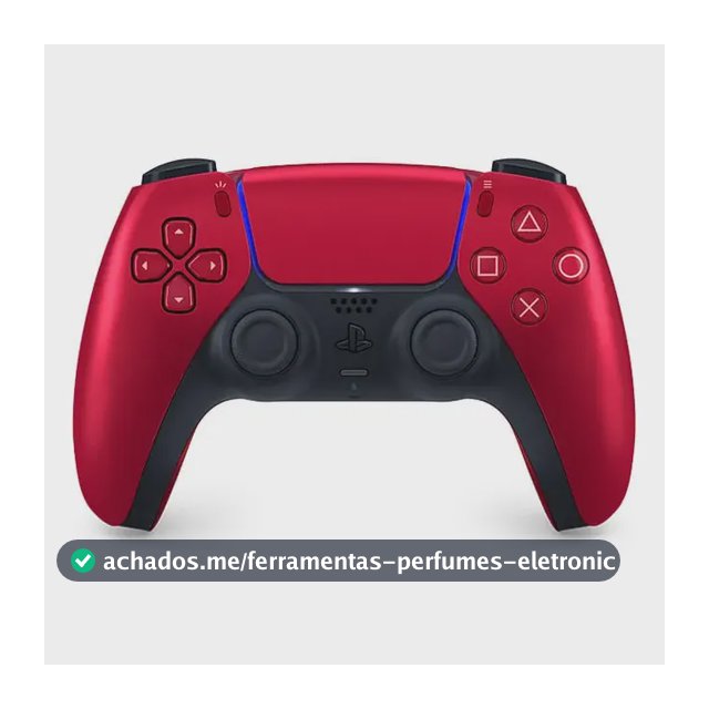 Controlador Joystick Sem Fios Dualsense para Ps5 Vermelho Vulcânico