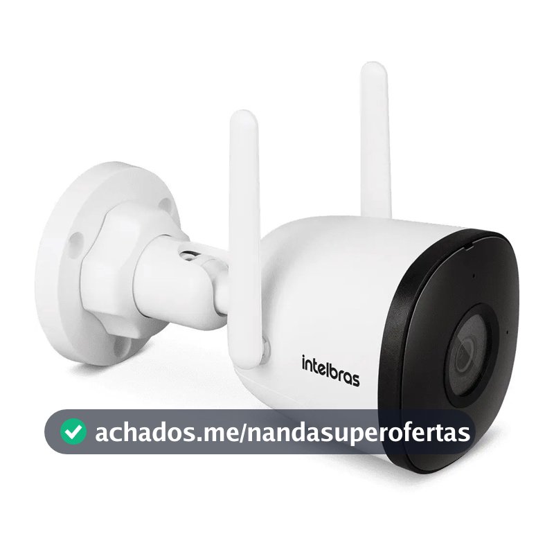 Câmera Inteligente Intelbras iM5SC con Wi-Fi Full HD color Branca