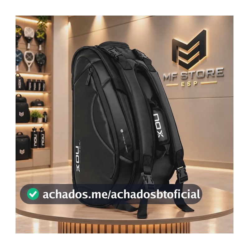 Raqueteira Nox Pro Series Preta Preto
