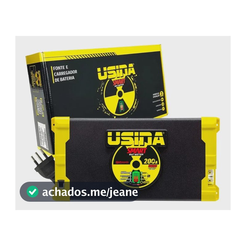 Fonte Automotiva Usina Smart Bat Meter 12v 200a Monovolt 220