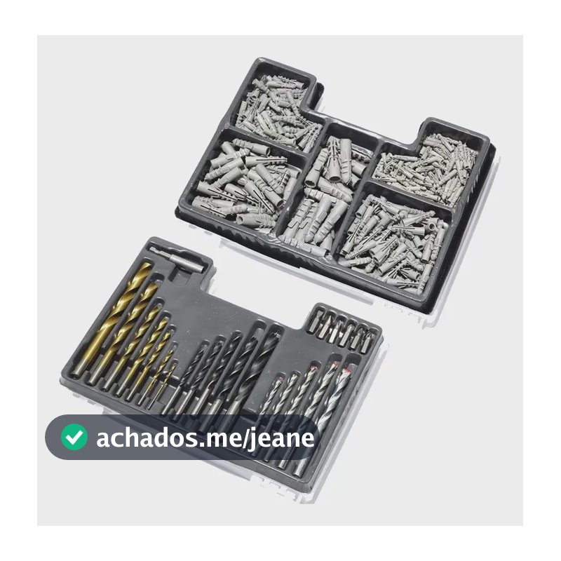 Jogo De Brocas Para Concreto Metal Madeira 4-10mm 300pcs Mtx