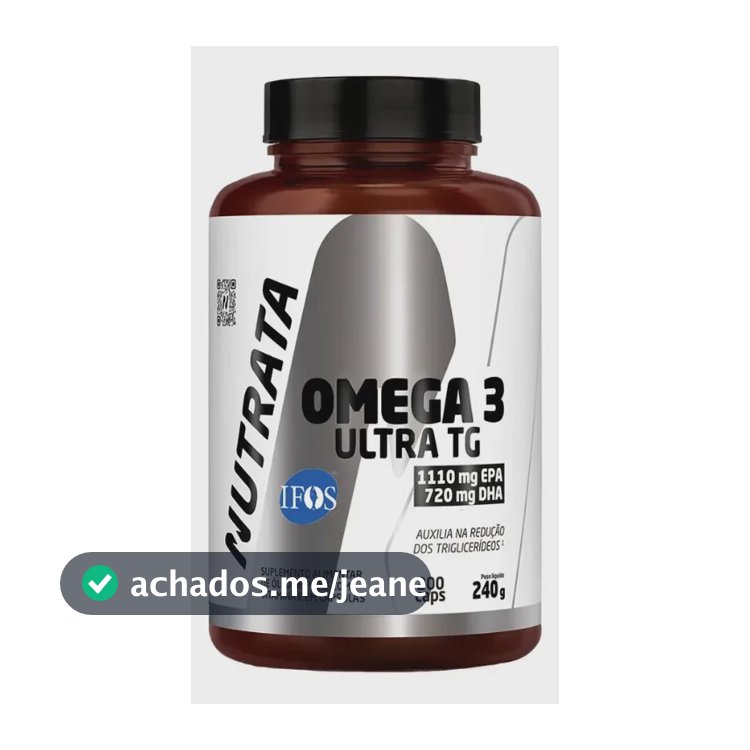 Ômega 3 - EPA DHA Nutrata Ultra TG em cápsula Sem sabor de 200 un
