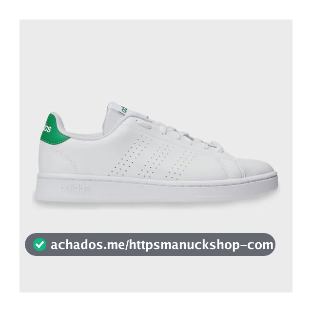 Tênis Masculino E Feminino Advantage 2.0 adidas Branco E Verde Liso 36 Br