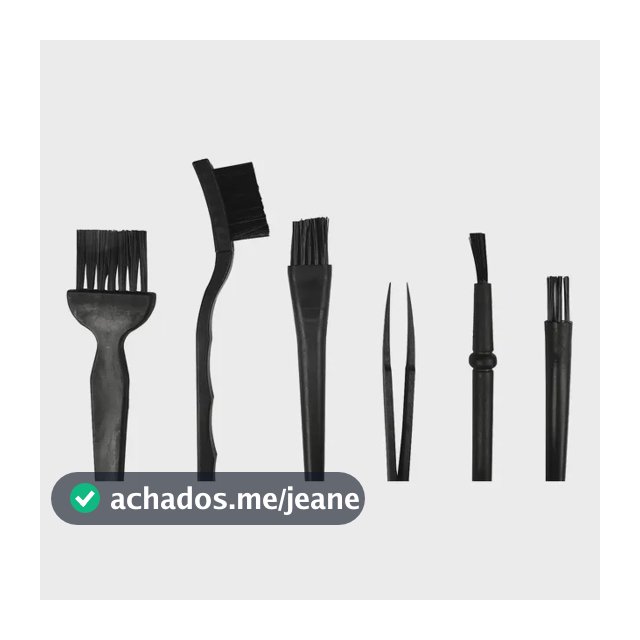 Kit Escova E Pincel Antiestático Para Limpeza 6 Unidades