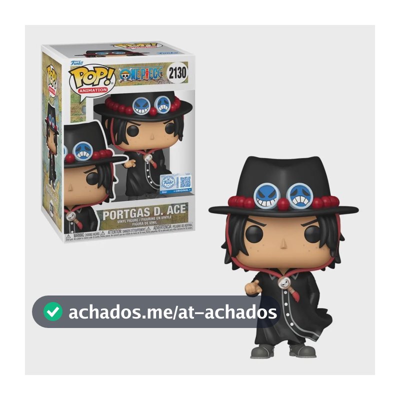 Boneco Funko Pop Exclusivo One Piece Portgas D Ace De Casaco