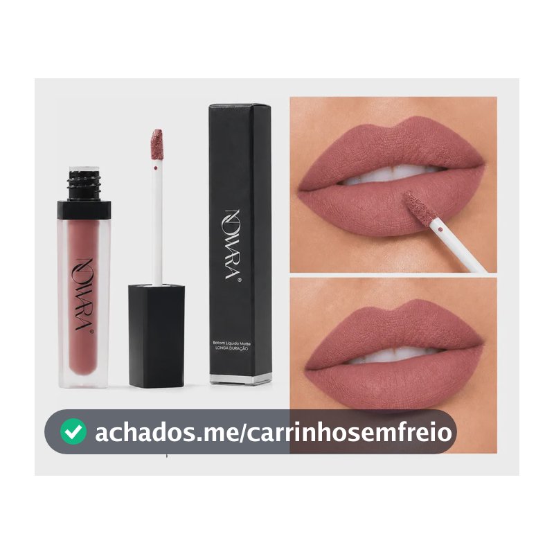 Nowara Batom Líquido Matte Tons Nude Secagem Rápida Rosa Queimado