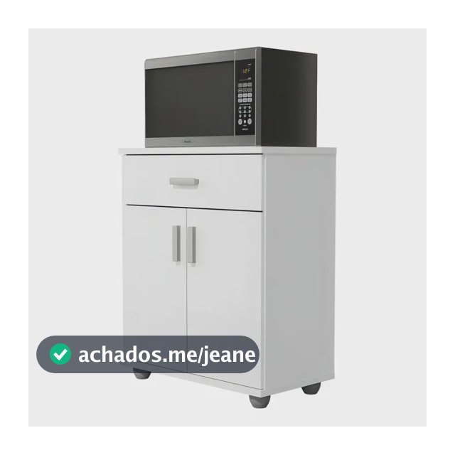 Armario Balcao Branco Multiuso Para Microondas E Forno Cantinho Do Cafe Mell