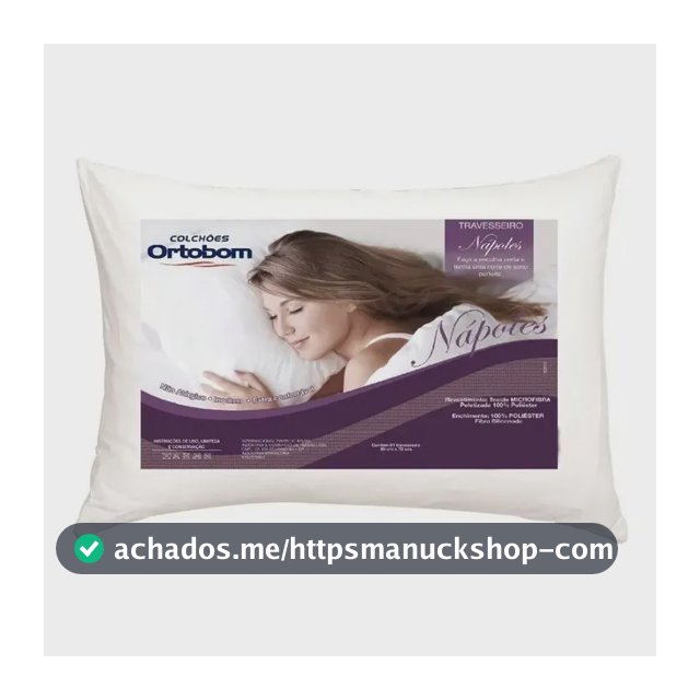 Travesseiro De Cabeça Ortobom Nápoles Inodoro 100% Conforto