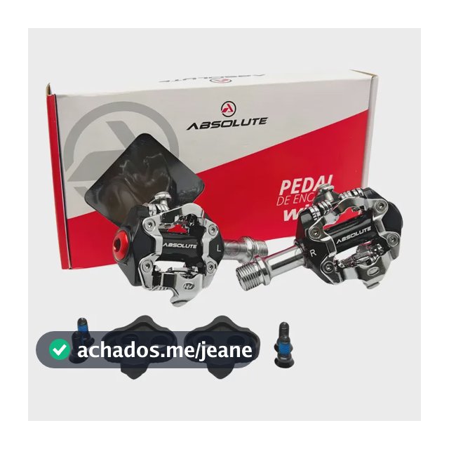 Pedal Clip Absolute Wild Mtb Com Tacos Rolamentos Selados Preto