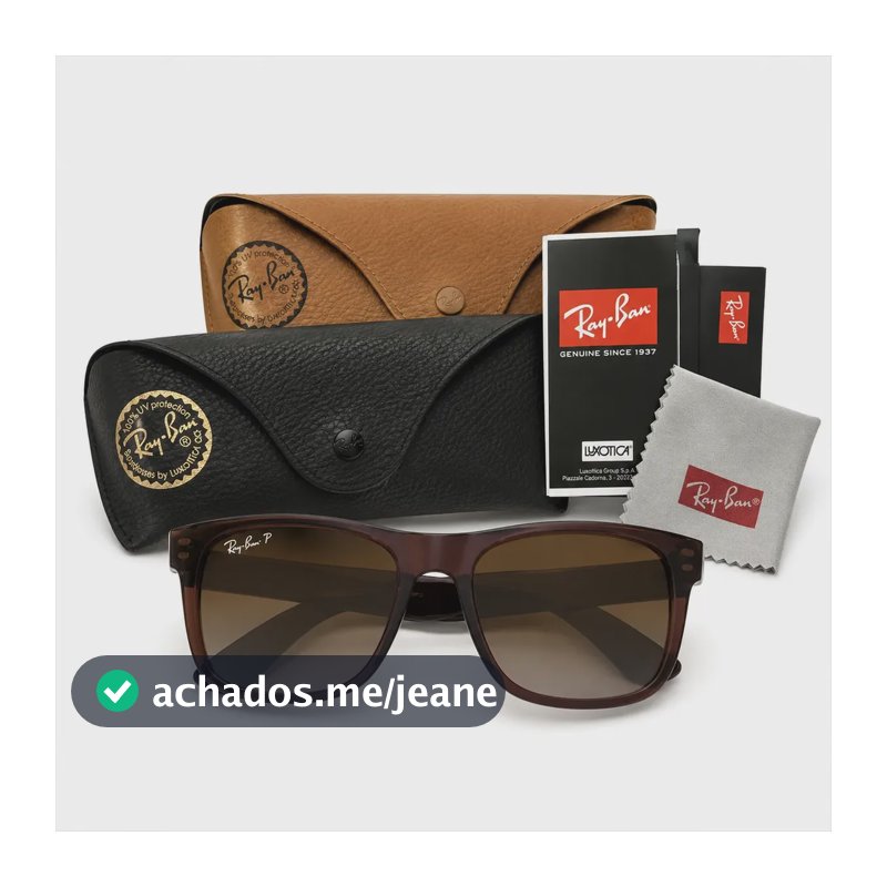 Óculos De Sol Justin Rb4165 Marrom Proteção Uv400 Unissex Marrom Desagrade Marrom