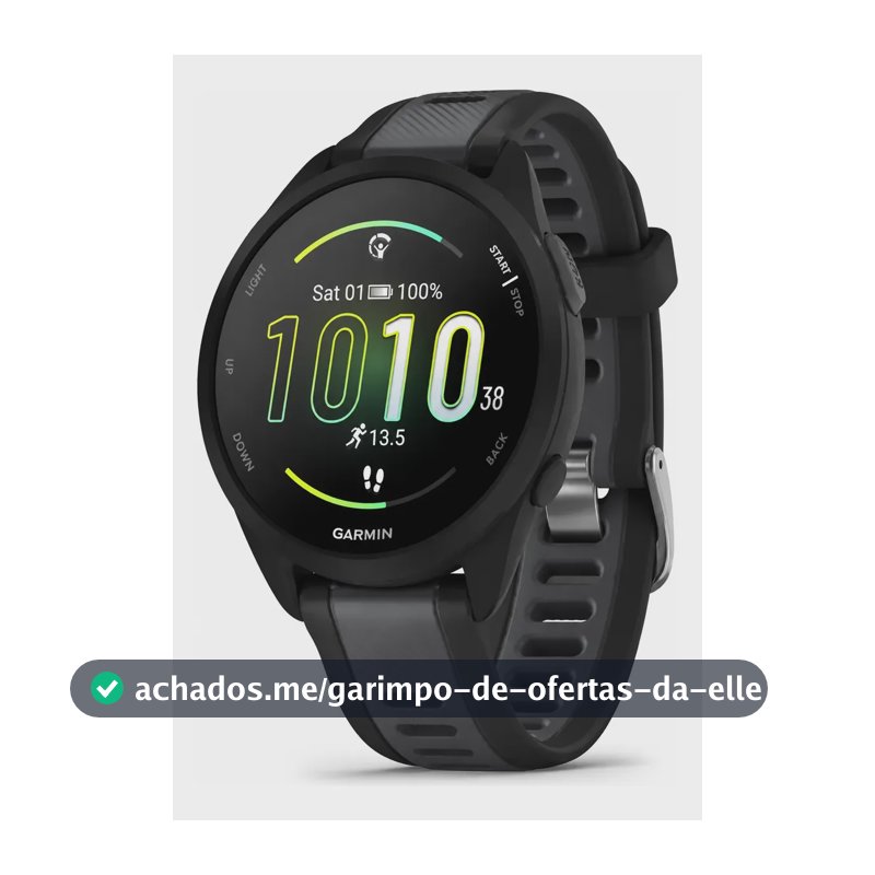 Garmin Forerunner 165 Basico Amoled 43 Mm Preto Correa Esportiva