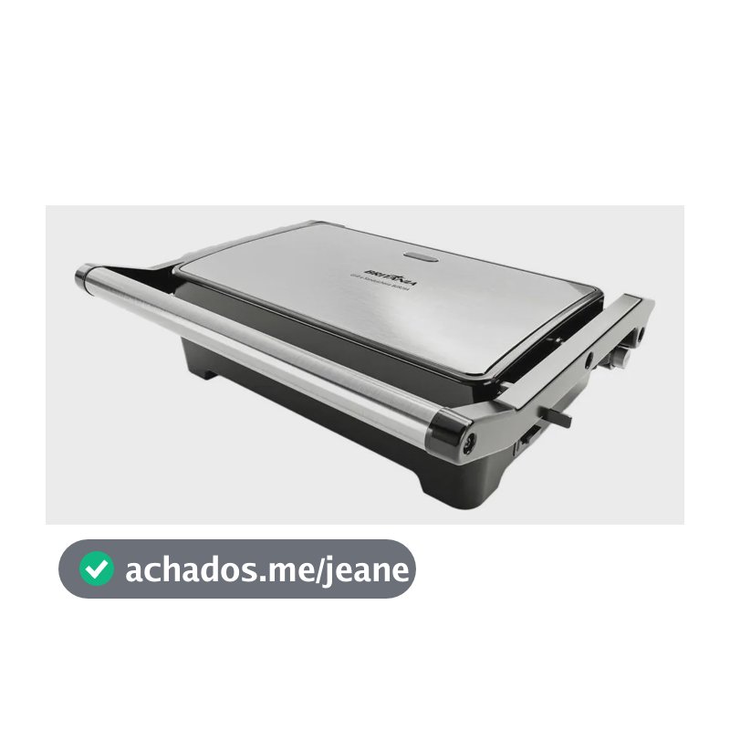 Sanduicheira Grill Britânia Bgr28a 1200w Preto Preto 110v