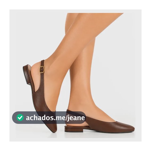 Sapatilha Feminina Bico Fino Slingback  Sintético Ortopédica