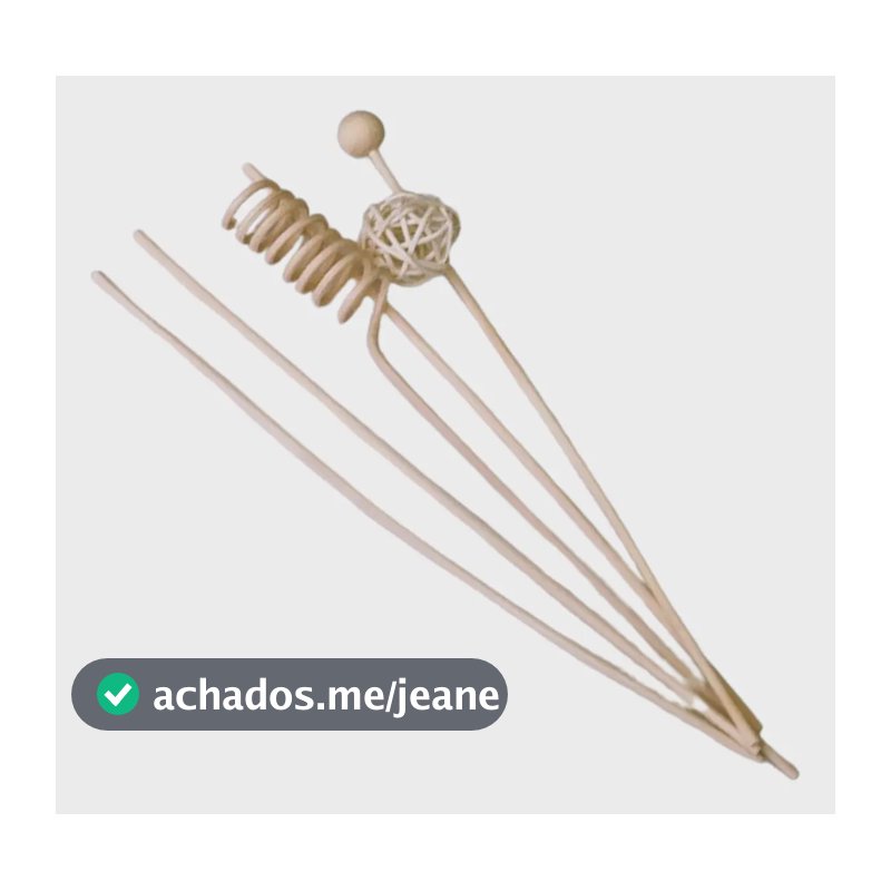 Kit Varetas Palitos Decorados P/ Aromatizador Difusor 5 Un