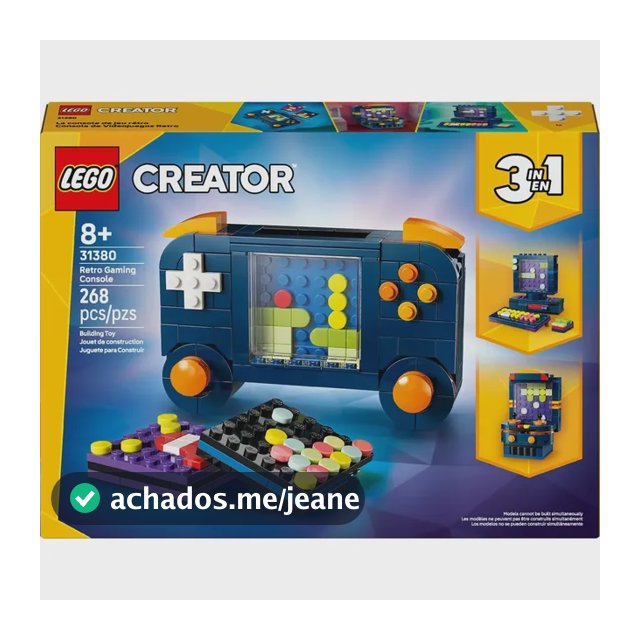 Console de videogame retrô LEGO® Creator 3 em 1 31380