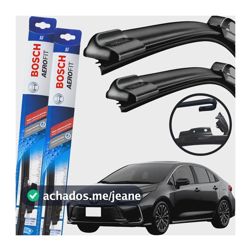 Palheta Limpador Parabrisa Corolla 2020 À 2025 Bosch Preto