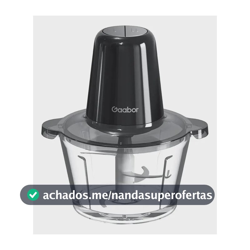 Gaabor Processador 300w 2l Vidro 4 Lâminas Mg-15m02a Cor Preto