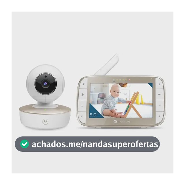 Babá Eletrônica VM50G Monitor 5.0 Panorâmica e Zoom Motorola