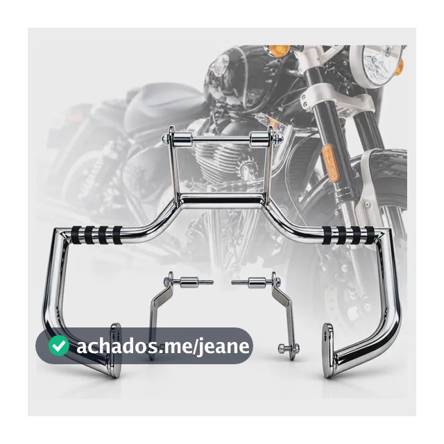 Protetor Super Meteor 650 Royal Enfield C/ Apoio 32mm Reforçado