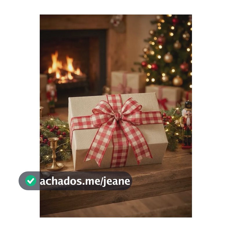 Fita 32mmx100m De Natal Decorativa Presentes Cestas Árvore Vichy Vermelho