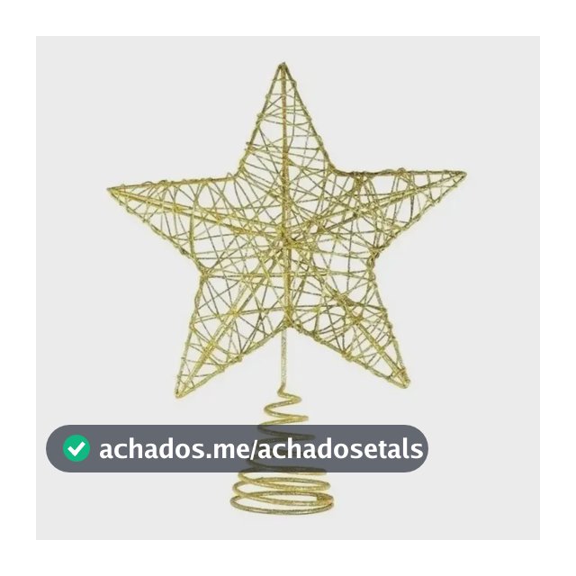 Ponteira Estrela Decoração Enfeite Árvore Natal Linda