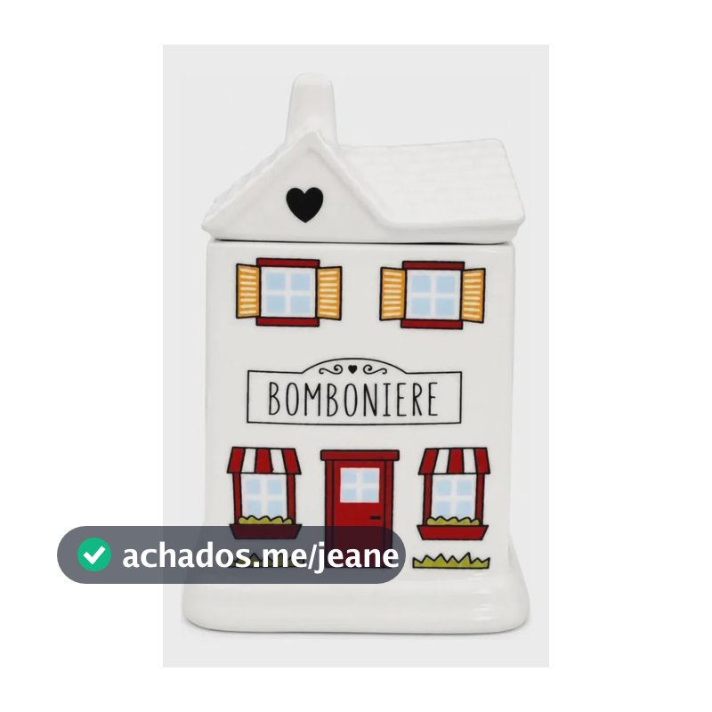 Bomboniere Casinha De Porcelana Vermelho