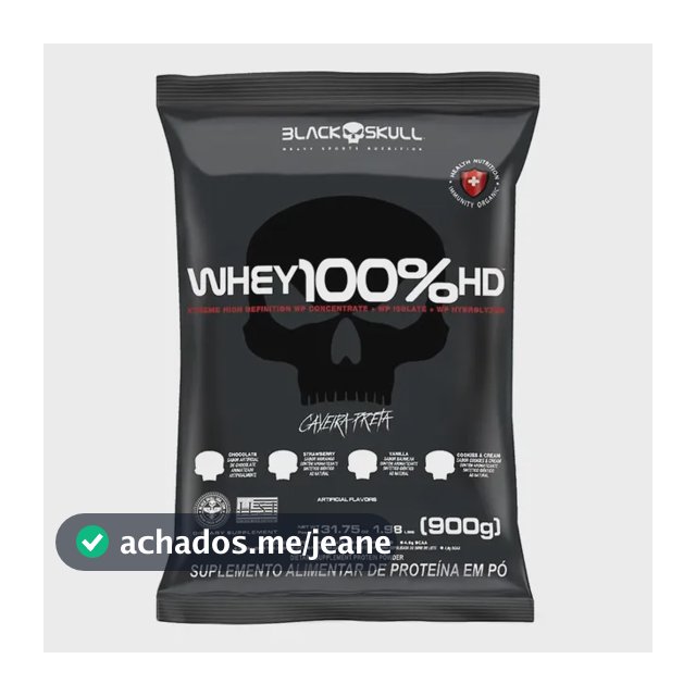 Whey Protein Concentrado Wey Black Skull 100% Puro Sabor Chocolate