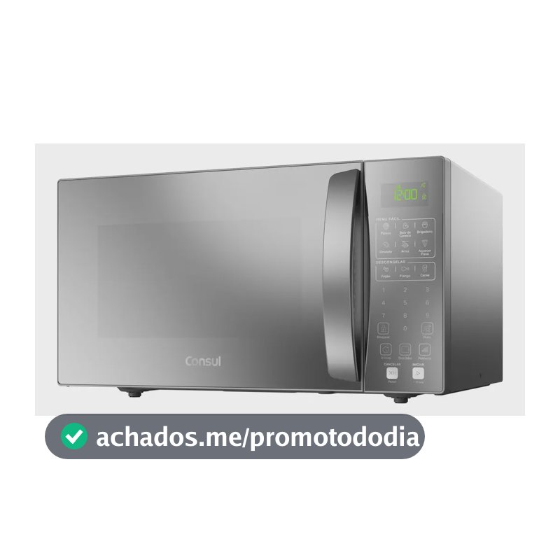 Micro-ondas Consul 32L Prata com Menu Fácil - CMS46AR 220v