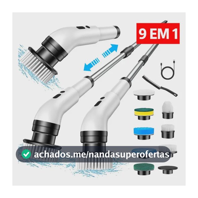 Escova Elétrica de Limpeza DeckCasa JY-6010 3000mAh 137 cm