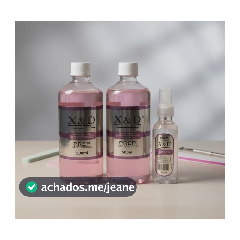 Kit 2 Bactericida X&d 500ml Mais Refil De 120ml Rosa
