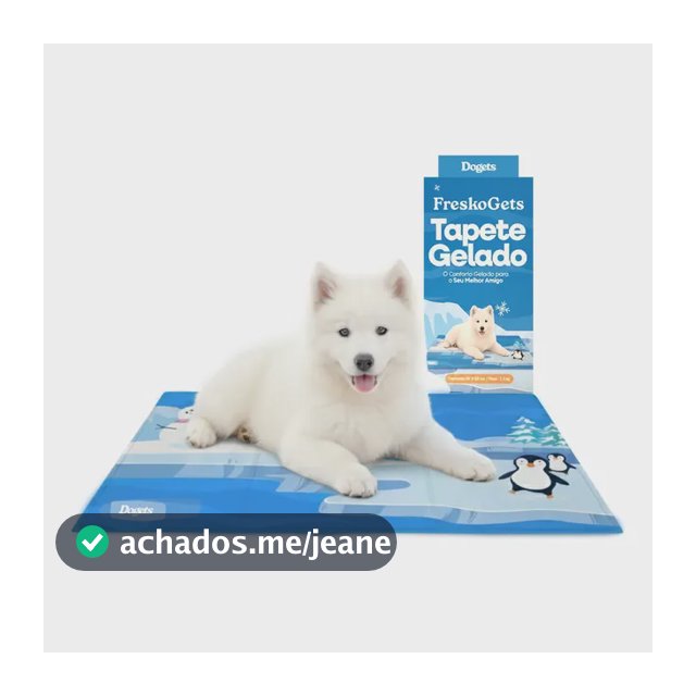 Tapete Colchão Refrescante Gelado Para Cachorro 65x50 Dogets Azul